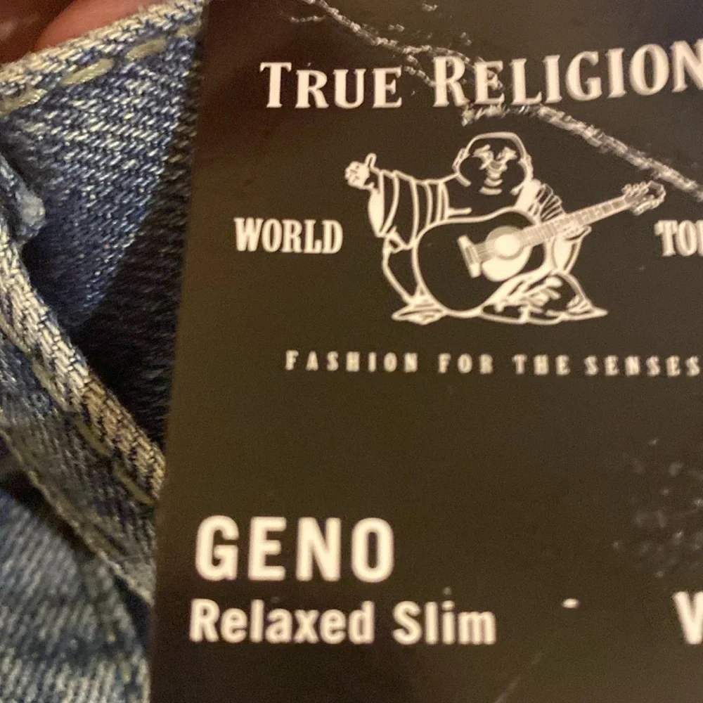 True Religion Geno Relaxed Slim Dark Wash Jeans